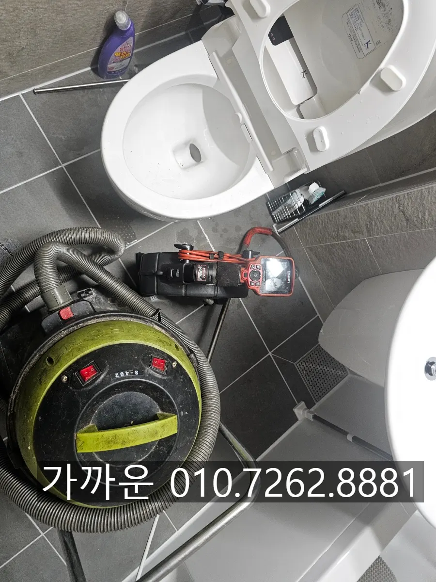 Perfume bottle extracted from a toilet without removing it