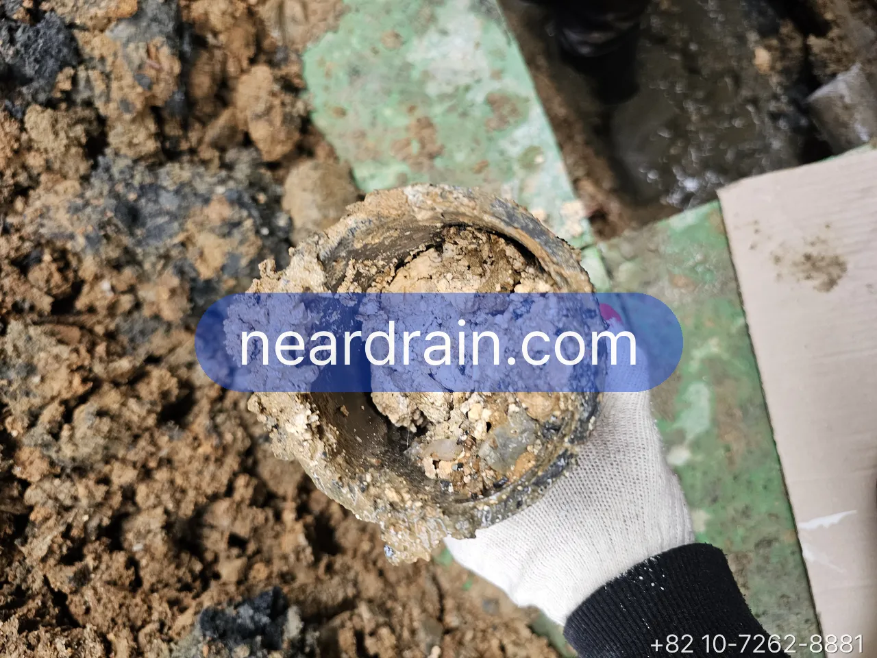 Kitchen drain pipe packed solid with grease